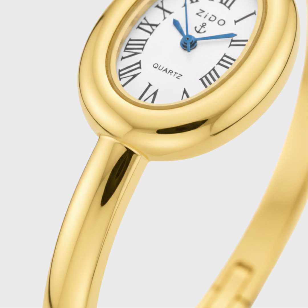 Petite Vintage Lux — Relógio Feminino de Luxo com Design Clássico, Pulseira em Aço Estilizado e Movimento Quartzo