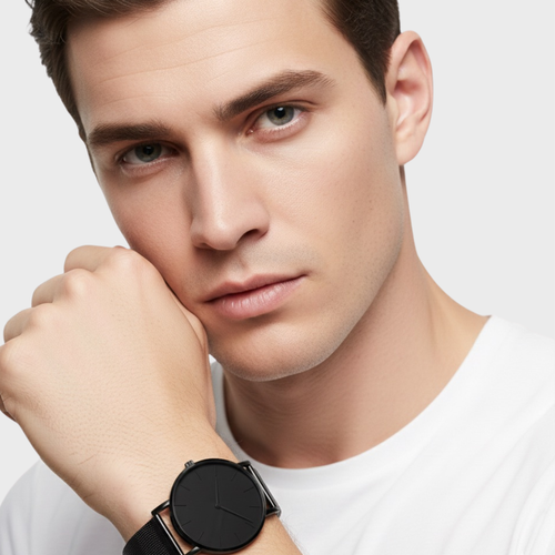 Classic Prime — Relógio Masculino de Luxo com Pulseira em Couro e Movimento Quartzo para Negócios e Uso Casual 