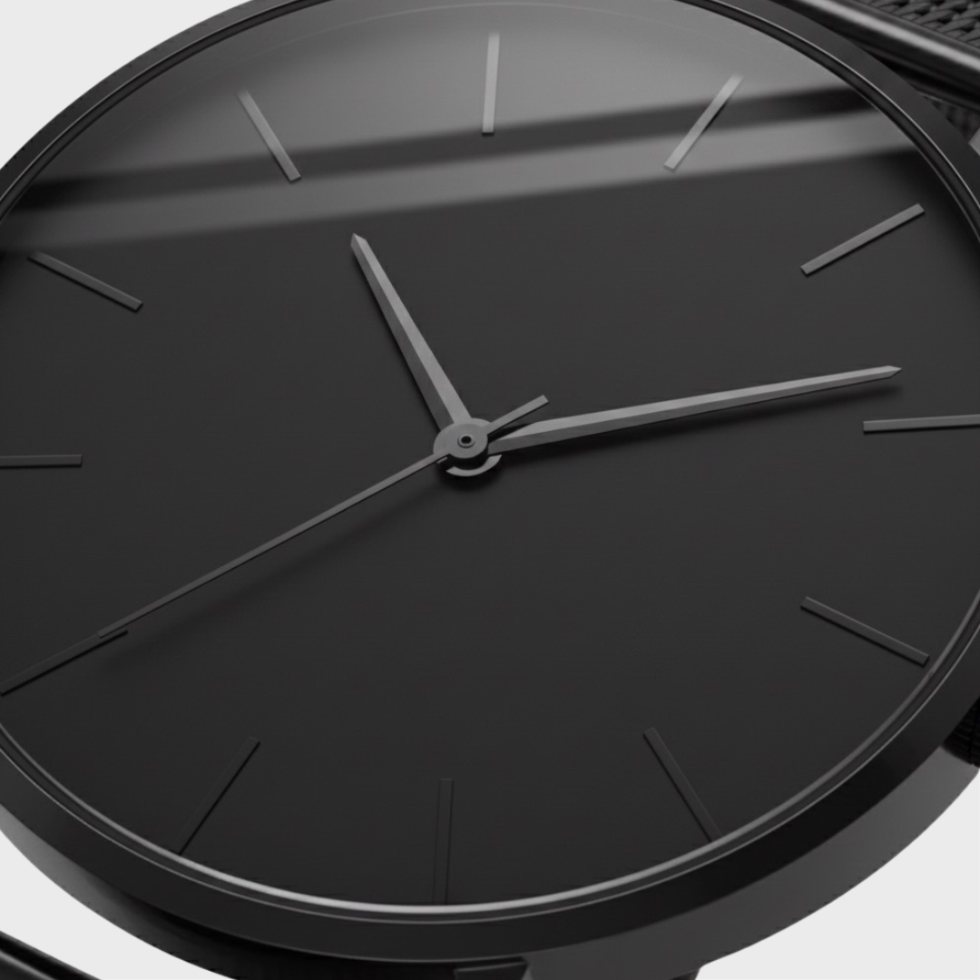 Classic Prime — Relógio Masculino de Luxo com Pulseira em Couro e Movimento Quartzo para Negócios e Uso Casual 